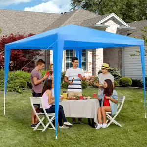 Buy 2.7m x 2.7m Garden Gazebo Marquee Party Tent Wedding Canopy Outdoor(Blue)