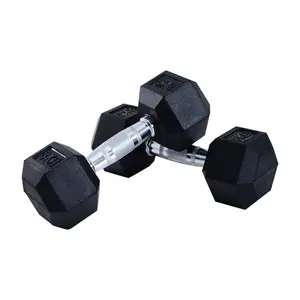 Buy Rubber Hexagonal Dumbbell Set,2 pcs x 8 kg