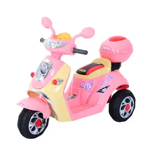 Buy Kids Electric Ride On Toy Car 6V Electric Motorbike with Chargeable Battery Headlight and Music for 3-5 Years - Pink