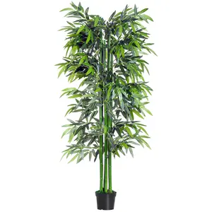 Buy 6ft Artificial Bamboo Tree Plant Greenery in A Pot for Home Office Planter 1.8M
