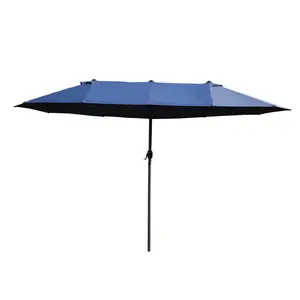 Buy Double-side Umbrella Parasol, &Icirc;&brvbar;2.7x4.6Wx2.4H m-Blue