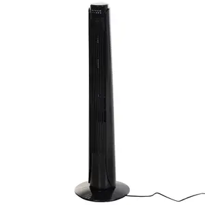 Buy 36" Tower Fan Oscillating 3 Speeds w/ Remote Control Timer Moving Head Quiet Operation Home Office Bedroom Black - 92H cm