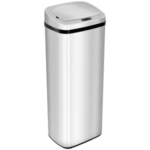 Buy 50L Infrared Touchless Automatic Motion Sensor Dustbin Stainless Steel Trash Can Home Office