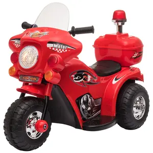 Buy Kids 6V Electric Ride On Motorcycle 3 Wheel Vehicle Lights Music Horn Storage Box Outdoor Toy for 18 - 36 Months Red