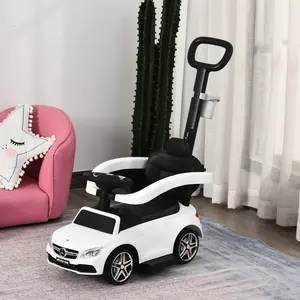 Buy Toddlers Push Along Car Licensed PP Mercedes-Benz Ride On Stroller White