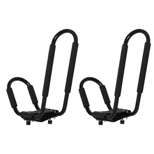 Buy 2 Pieces Kayak Roof Rack Universal Mount Cross Bar Carrier Roof Bars for Boat with Strap