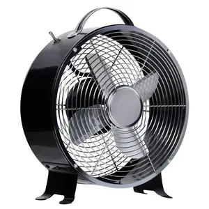 Buy 10" 2-Speed Electric Table Desk Fan w/ Safety Guard Anti-Slip Feet Portable Personal Cooling Fan Home Office Bedroom Black