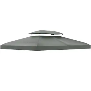 Buy Gazebo Roof Replacement, for 3 x 4m Frames - Grey
