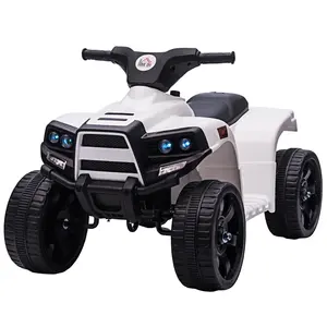 Buy 6V Kids Electric Ride on Car, All Terrain Vehicle Toy, Quad Bike With Headlights, Horn, for Toddlers 18-36 Months White