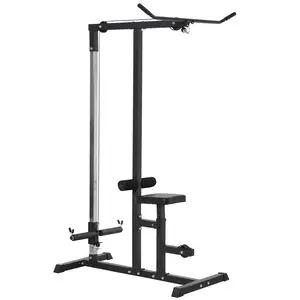 Buy Exercise Pulley Machine Power Tower with Adjustable Seat Cable Positions