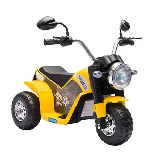 Buy 6V Kids Electric Motorbike 3 Wheels Ride On Toy with Horn Headlights Realistic Sounds for Girl Boy 18 - 36 Months Yellow