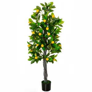 Buy Artificial Lemon Tree Fake Decorative Fruits Plant in Nursery Pot for Indoor Outdoor DГ&copy;cor, 135cm