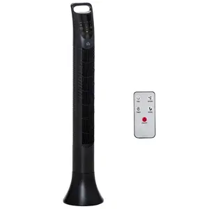 Buy 36'' Freestanding Tower Fan, 3 Speed 3 Mode, 7.5h Timer, 70 Degree Oscillation, LED Panel, 5M Remote Controller, Black
