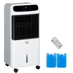 Buy Mobile Air Cooler, 12L Tank Evaporative Ice Cooling Fan Water Conditioner Humidifier Unit with 3 Modes, 3 Speed, Remote, Timer, Oscillating for Home Bedroom