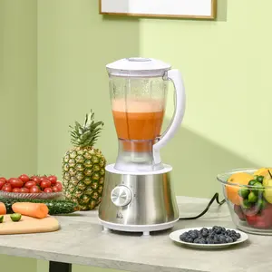 Buy Food Processor with 1L Bowl, 1.5L Blender, Knife Blades, Reversible Slicing and Grating Discs, Adjustable Speed and Pulse, 500W