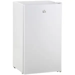 Buy 91 Litre Freestanding Under Counter Fridge Freezer, Small Fridge with Chiller Box, Adjustable Thermostat, 47.5cm Wide, White, Colour: White