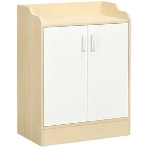 Buy Shoe Storage Cabinet, 2 Door Shoe Cupboard with Adjustable 3 Shelves for 9 Pairs of Shoes for Hallways, Living Room
