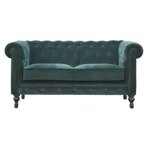 Buy Emerald Green Velvet Chesterfield Sofa