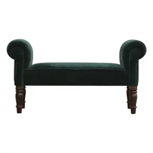 Buy Emerald Velvet Bench