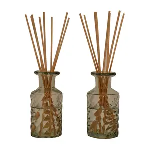 Buy Anka Cut Glass Bottle Diffuser Set (Mandarin & Apple Cinnamon)