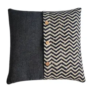 Buy Quinn Cushion Set of 2 - Durrie & Black Tweed