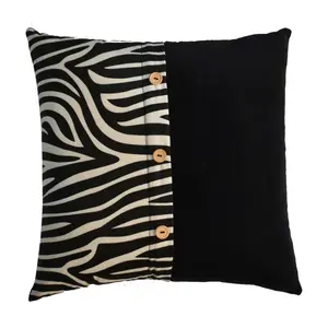 Buy Quinn Cushion Set of 2 - White Tiger & Black Velvet