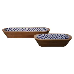 Buy Aztec Oblong Bowl Set of 2