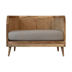 Buy Mud Linen Rattan Sofa