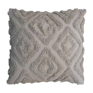 Buy Grey Mini Diamond Tassle Cushion Set of 2