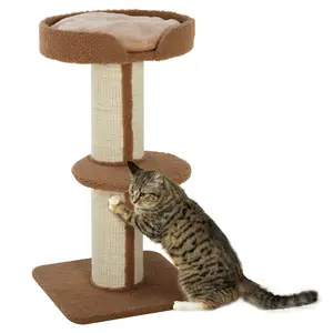 Buy 91cm Cat Tower Scratching Posts Cat Tree for Indoor Cats Kitten Activity Centre Brown