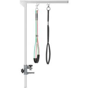 Buy Adjustable Pet Grooming Arm, with Clamp, Haunch Holders & Grooming Loop - Sliver-Tone