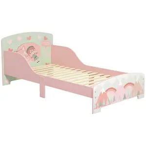 Buy Toddler Bed Frame, Kids Bedroom Furniture for Ages 3-6 Years, Pink