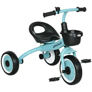 Buy Kids Trike, Tricycle, with Adjustable Seat, Basket, Bell, for Ages 2-5 Years - Blue