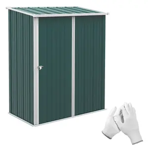 Buy 5.3 x 3.1ft Corrugated Steel Garden Shed - Green