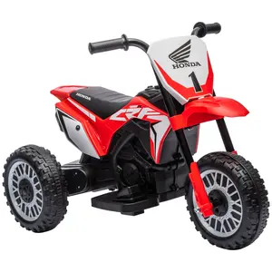 Buy 6V Kids Motorbike, Three-Wheel Kids Electric Bike with Horn, Startup Sound for Ages 18-36 Months - Red