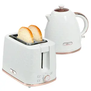 Buy 1.7L 3000W Fast Boil Kettle & 2 Slice Toaster Set, Kettle and Toaster Set with Auto Shut Off, Browning Controls, White