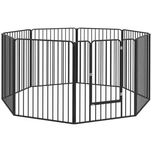 Buy 100cm 8 Panels Heavy Duty Dog Pen, Pet Playpen for Indoors, Outdoors, Small, Medium, Large Dogs