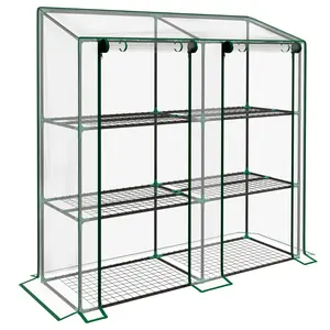 Buy 46 x 143cm Mini Lean-To Greenhouse, with Three Inner Shelves