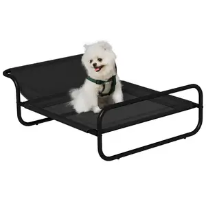 Buy Raised Pet Bed with Slope Headrest, Washable Breathable Mesh, Foot Pads, for Small Dogs, 80 x 59 x 26cm