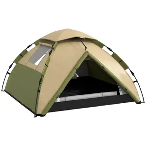 Buy Two-Man One Room Camping Tent, with Accessories - Dark Green