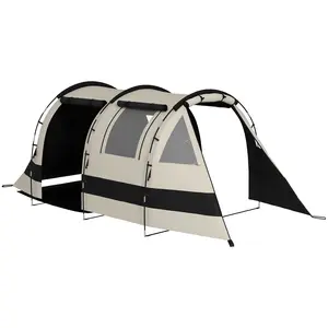 Buy Four Man, Two Room Blackout Tent, with Accessories - Khaki
