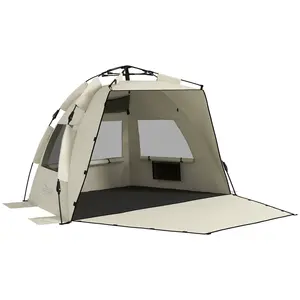 Buy Three-Man UPF15+ Beach Tent, with Extended Floor - Green
