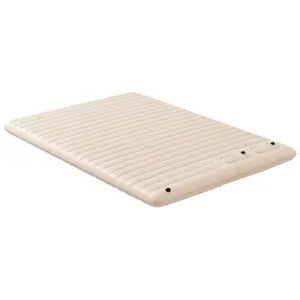 Buy Double Inflatable Mattress, with Built-In Pump - White