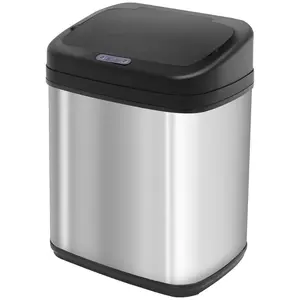 Buy 20L LUXURY Automatic Sensor Dustbin Kitchen Waste Bin Rubbish Trashcan Auto Dustbin Stainless Steel with Bucket 33*25*42.5CM