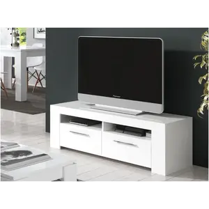 Buy Curro Artic White TV Cabinet Entertainment Unit - 2559