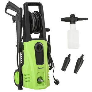 Buy 1800W High&nbsp;Pressure&nbsp;Washer, 150 Bar Pressure, 510 L/h Flow, High-Performance Portable Power Jet Wash Cleaner Green
