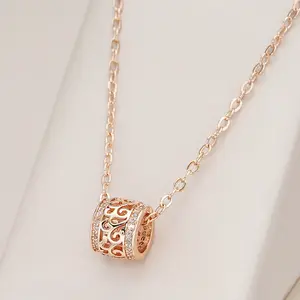 Buy Amazing 14 Gold Filled Barrell Necklace with Lab Created Diamond