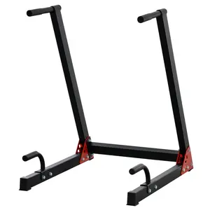 Buy Dip Stand Station Heavy Duty Upper Body Workout Equipment Angled Grip for Triceps dips Pull Ups Push Ups for Home Gym Office, Black
