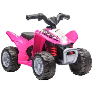 Buy Honda Licensed Kids Electric Quad Bike, 6V ATV Ride On for Ages 1.5-3 Years, Pink