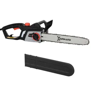 Buy 1600W Electric Chainsaw with Double Brake, Tool-Free Chain Tensioning and 16inch Guide Bar and Chain, Power Saw to Cut Wood, Auto Chain Lubrication
